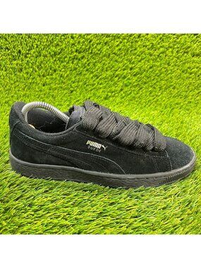 Puma Suede Classic Black Boys Size 7Y Athletic Casual Walking Black Shoes